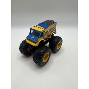 Hot Wheels Monster Truck Monster Portions Yellow Blue Diecast Toy Vehicle